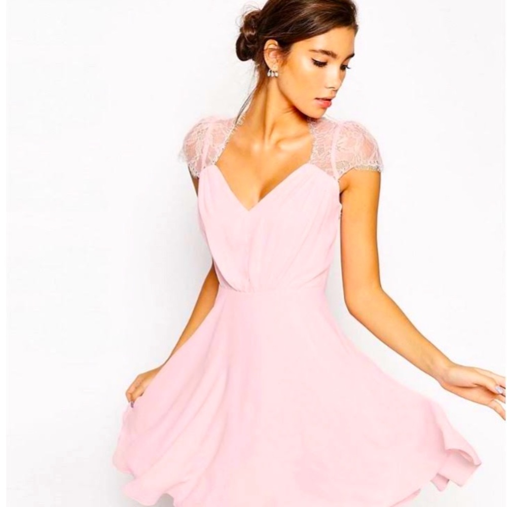 NWT Light Pink ASOS Skater Dress
